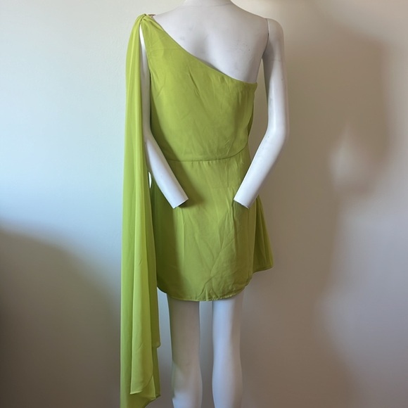 Luxxel Citron Cascade Mini Dress Size L New With Tag - Picture 5 of 11